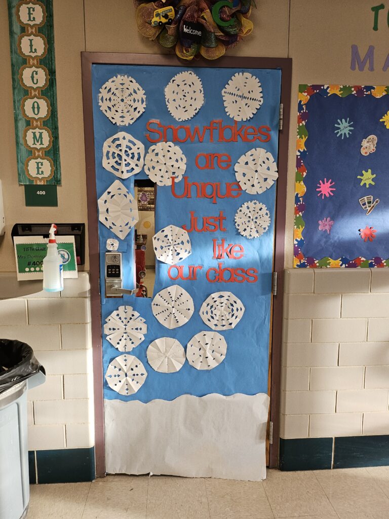 Snowflake door